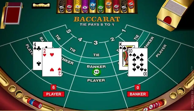 Chọn game Baccarat online và bắt đầu đặt cược